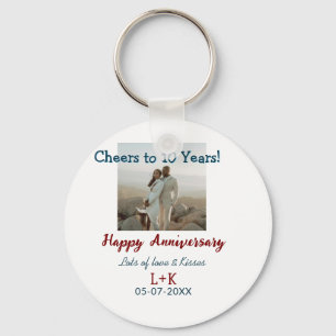 応援から10年happy anniversaryに写真データを追加 キーホルダー