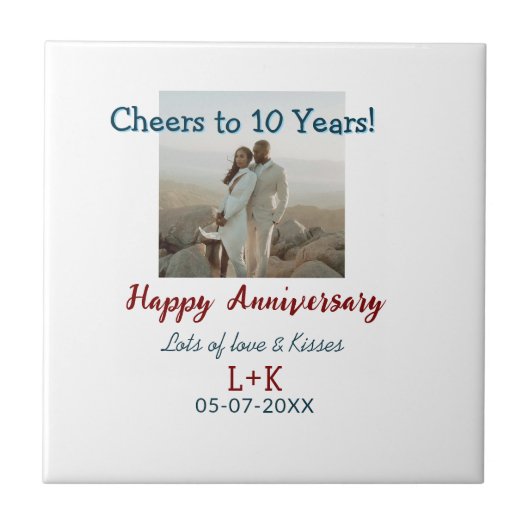 応援から10年happy anniversaryに写真データを追加 タイル (正面)