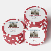 応援から10年happy anniversaryに写真データを追加 ポーカーチップ (積み重ね)