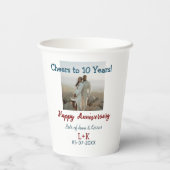 応援から10年happy anniversaryに写真データを追加 紙コップ (裏面)