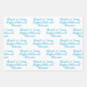 応援から20年の青王室の幸せな退職 ラッピングペーパーシート (正面2)