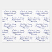 応援から20年ネイビーブルースハッピーリタイア ラッピングペーパーシート (正面2)