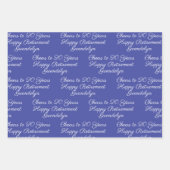 応援から20年ピンクラベンダーハッピーリタイア ラッピングペーパーシート (正面3)