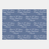 応援から20年海軍ブルーハッピーリタイア ラッピングペーパーシート (正面3)