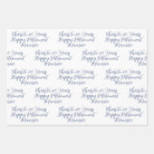 応援から20年海軍ブルーハッピーリタイア ラッピングペーパーシート (正面2)