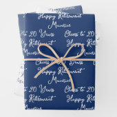 応援から20年海軍ブルーハッピーリタイア ラッピングペーパーシート (インサイチュ)