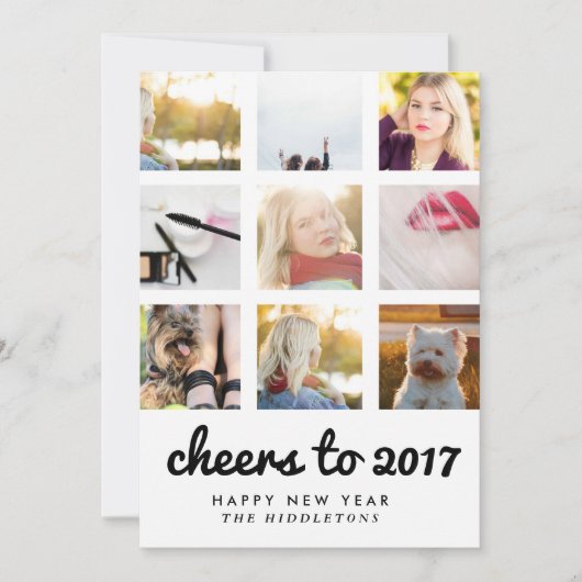 応援から2017 | Instagram 9枚 | 新年 シーズンカード (正面)