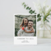 応援から2021年モダンの新年の写真台本 シーズンポストカード (スタンド正面)