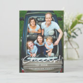 応援から2022年のミニマリスト向けホリデーカード シーズンカード (スタンド正面)