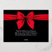 応援から2024、赤いリボン 箔シーズンカード (裏面)