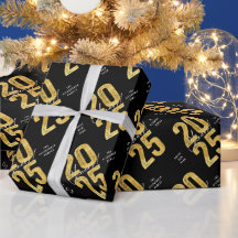 応援から2025年の金ゴールドモダンタイポグラフィ