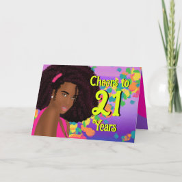 応援から21年誕生日カード カード