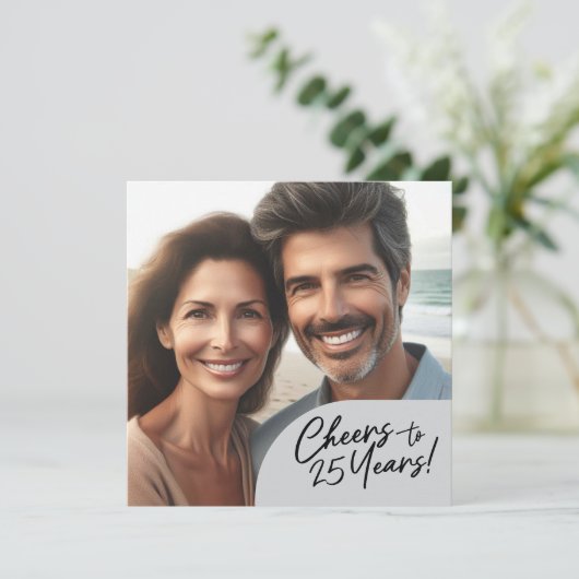 応援から25周年パーティーお祝い 招待状 (スタンド正面)