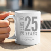 応援から25年の記念日 コーヒーマグカップ