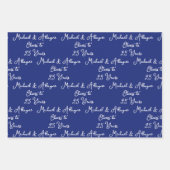 応援から25年ネイビーブルース25周年記念 ラッピングペーパーシート (正面)