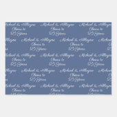 応援から25年ネイビーブルー25周年記念 ラッピングペーパーシート (正面3)