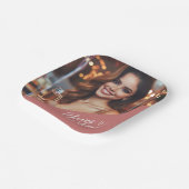 応援から25歳の誕生日パーティーお祝い ペーパープレート (傾斜あり)