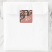 応援から25歳の誕生日パーティーへの好意 スクエアシール (バッグ)