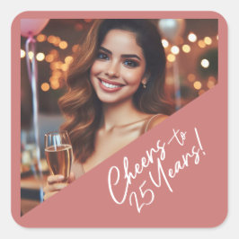 応援から25歳の誕生日パーティーへの好意 スクエアシール