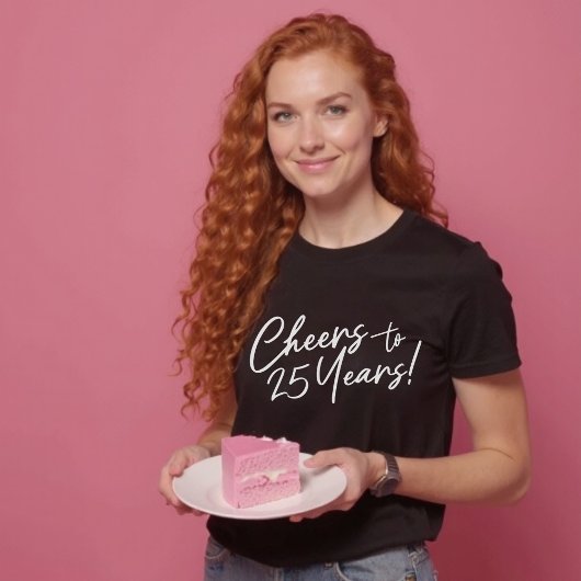 応援から25歳の誕生日パーティーまたは記念日 Tシャツ