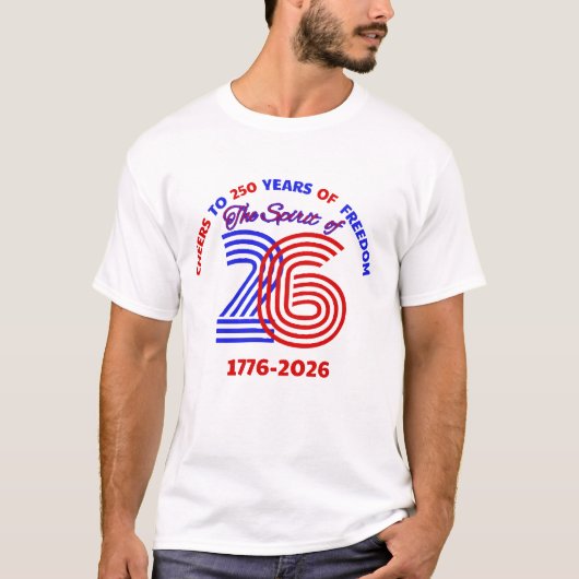 応援から250年の自由 Tシャツ (正面)