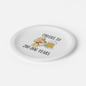 応援から280年40歳の誕生日 ペーパープレート (アングル)