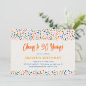 応援から30年フェスティバルおもしろい誕生日パーティー 招待状 (スタンド正面)