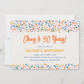 応援から30年フェスティバルおもしろい誕生日パーティー 招待状 (正面)