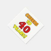 応援から40年のカラフルパーティー スタンダードカクテルナプキン (角)