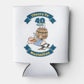 応援から40年のビールおもしろい誕生日漫画 缶クーラー (正面)