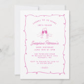 応援から40年ピンクドードルお洒落へ 招待状 (正面)