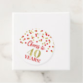 応援から40年金ゴールド赤紙吹雪 フェイバータグ (インサイチュ)