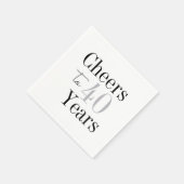 応援から40年銀ミニマルパーティー スタンダードカクテルナプキン (角)