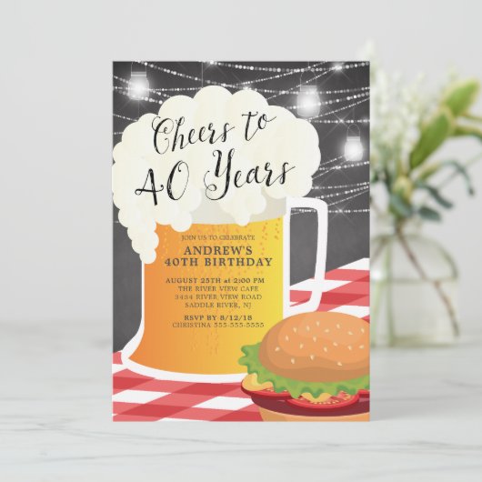 応援から40年間の誕生日招待状 招待状 (スタンド正面)