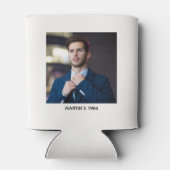 応援から40歳の白エレガントおもしろい誕生日 缶クーラー (裏面)