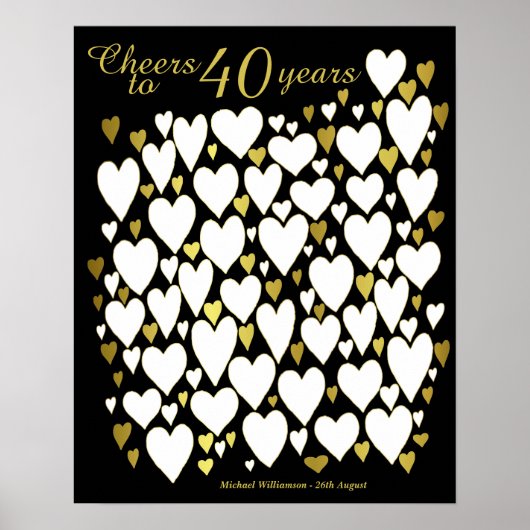 応援から40歳 – 40歳の誕生日 ポスター (正面)