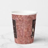 応援から50年のバラ金ゴールド誕生日 紙コップ (右)