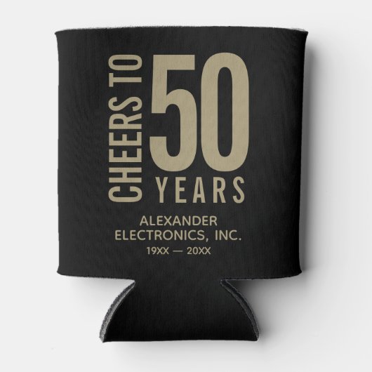 応援から50年の記念日 缶クーラー (正面)