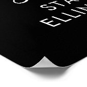 応援から50年の誕生日写真ウェルカムサイン ポスター (角)