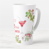 応援から50年までのマイルストーン誕生日 カフェラテマグ (右アングル)