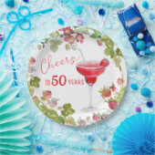 応援から50年までのマイルストーン誕生日 ペーパープレート (パーティー)