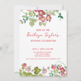 応援から50年までのマイルストーン誕生日 招待状