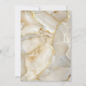 応援から50年シャンパンとブラック誕生日 招待状 (裏面)