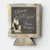 応援から50年シャンパンと金ゴールド 缶クーラー (正面)