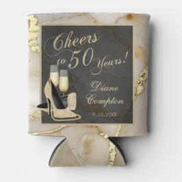 応援から50年シャンパンと金ゴールド 缶クーラー