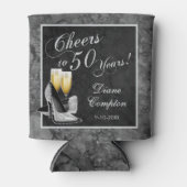 応援から50年シルバーとブラック 缶クーラー (正面)