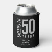 応援から50年シルバー誕生日 缶クーラー (缶正面)