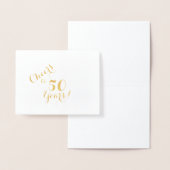 応援から50年ノートカード 箔カード (ディスプレー)