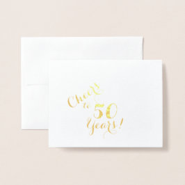 応援から50年ノートカード 箔カード