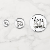 応援から50年銀パーソナライズされたグリッター コンフェッティ (正面)